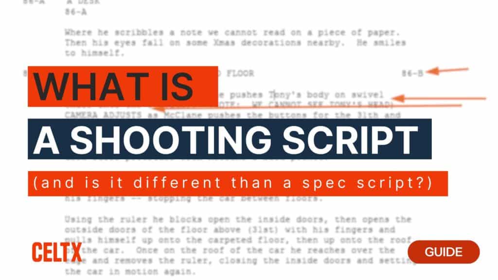What is a shooting script (and is it different than a spec script?)