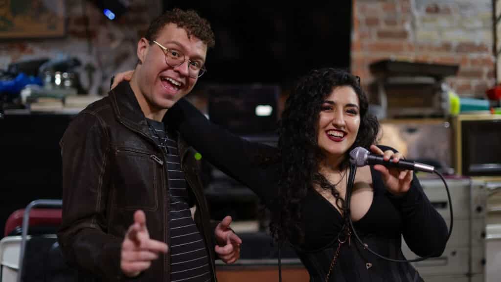 Calyx Passailaigue and Sara Sabbagh, co-founders of the 15 to 10 International Film Festival, a festival focused on short, vertical content