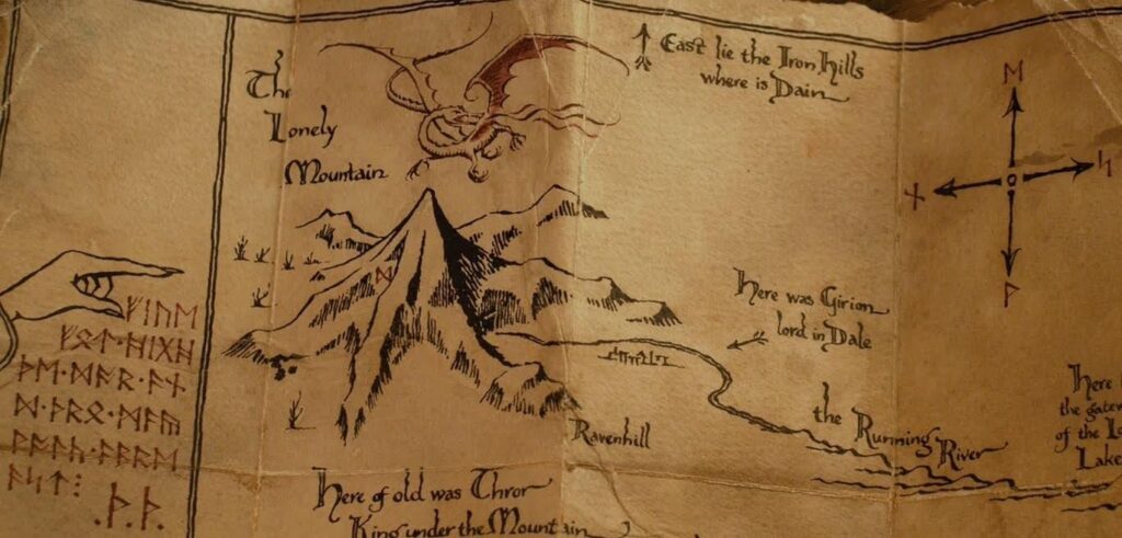 The Map from the film The Hobbit: An Unexpected Journey