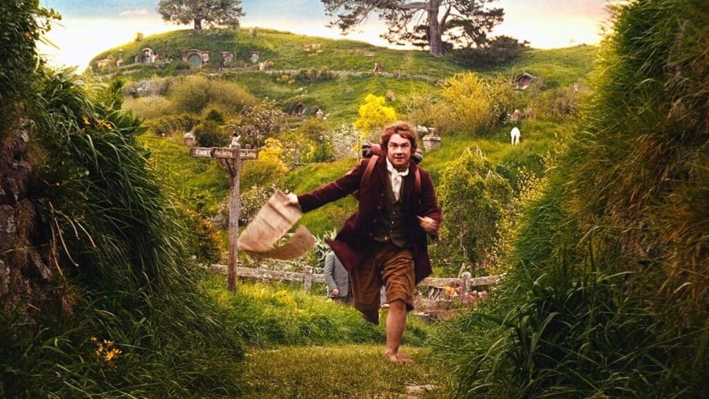 Bilbo Baggins heads off on an adventure