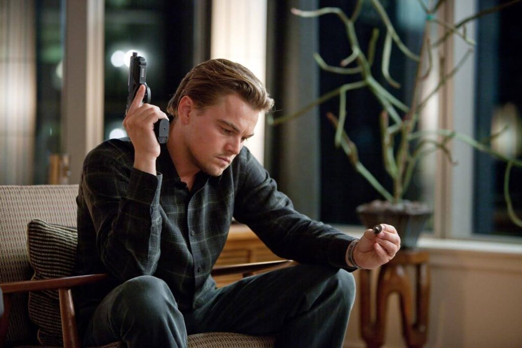 Leonardo DiCaprio in Inception. Inception is an example of The Mountain Arc, a type of story arc.
