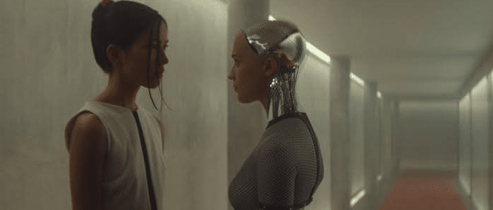 A still from the film Ex Machina