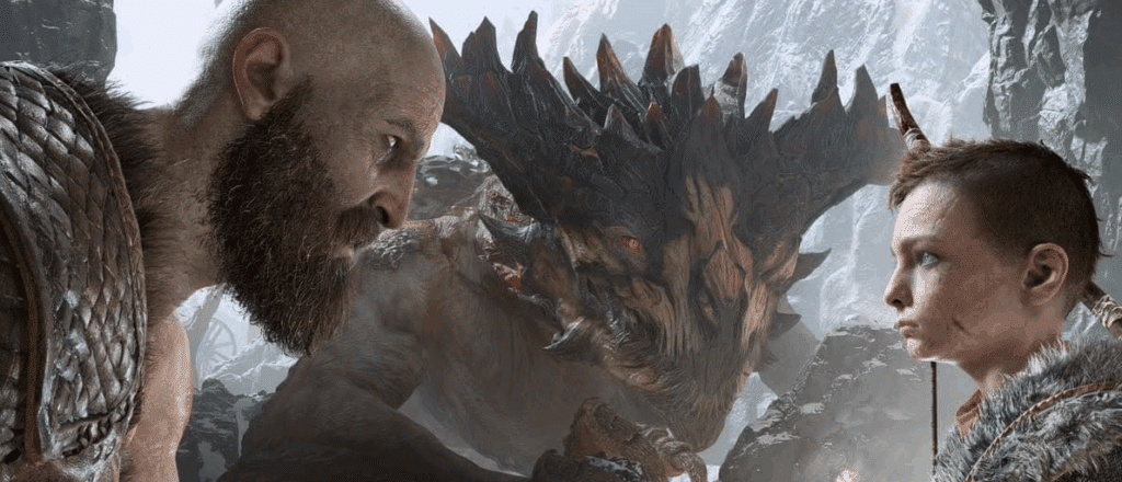 Kronos and son in God of War - a game full of folklore and mythology