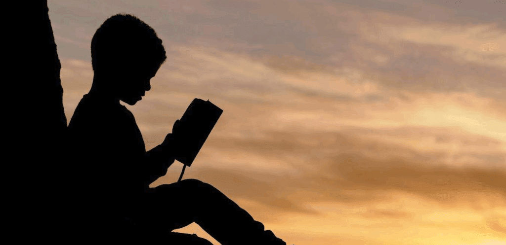 free movie scripts online

silhouetted child leaning against a tree reading a book