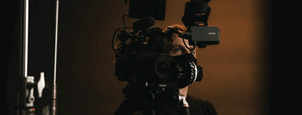 production management software

a person wearing a mask (medical) holds a film camera