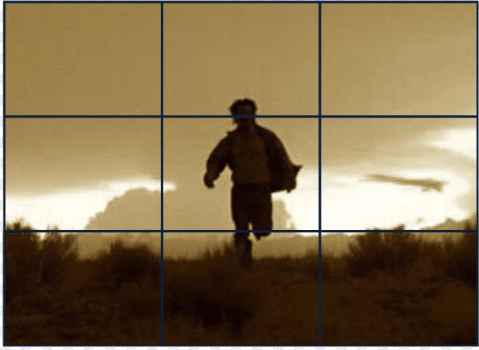 A still from the film No Country for Old Men shown in a grid