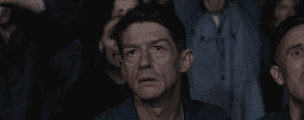 Winston Smith in 1984 looks on