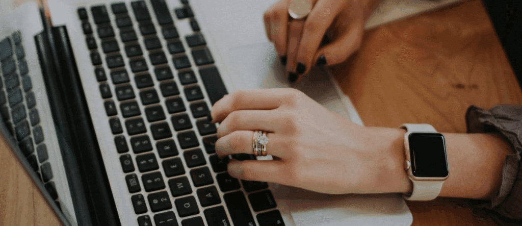 two hands typing on a laptop's keyboard

Celtx scriptwriting software
