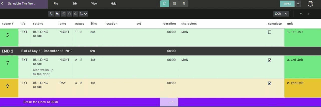 celtx screenwriting software (sometimes misspelled as celtex or celtix) - a screenshot of the budget tool