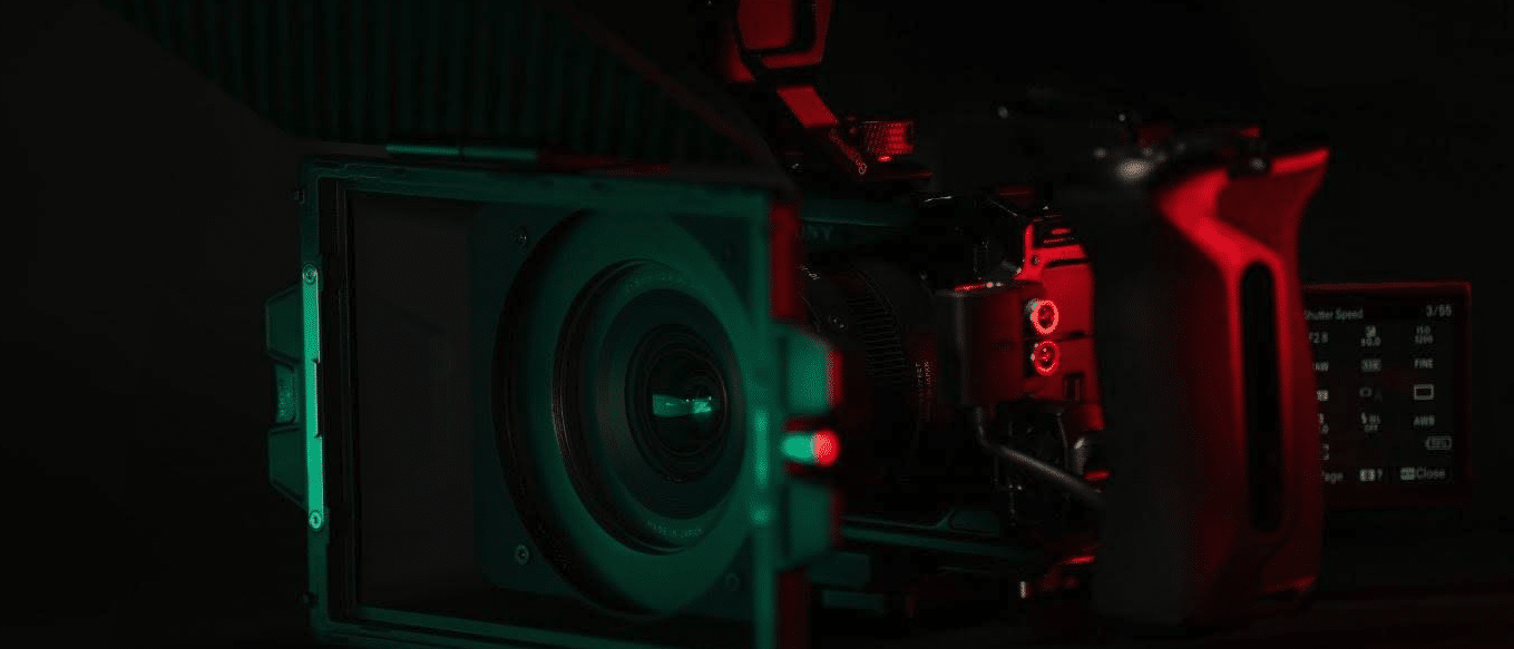 close up of a film camera