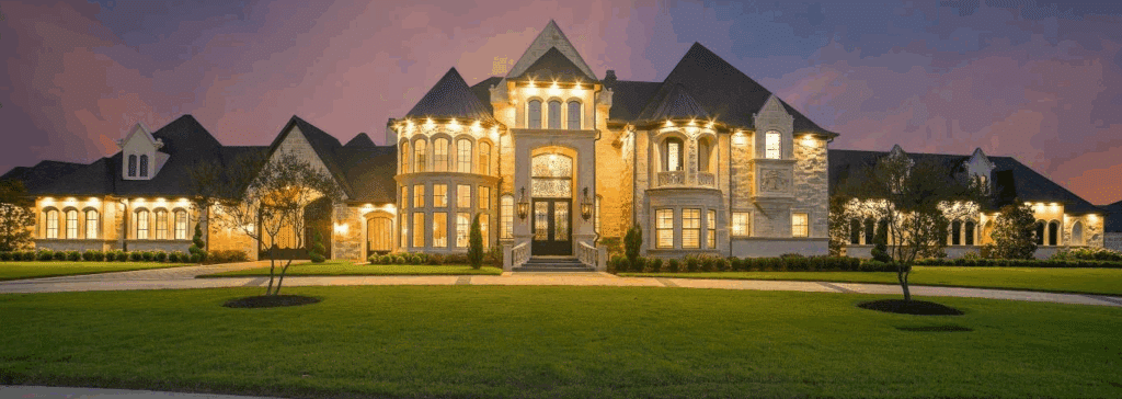 A very large house/mansion or resort