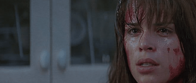 example of the final girl character archetype: Neve Campbell's character Sydney in Scream