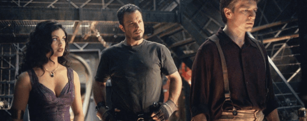 A still of the cast of Firefly