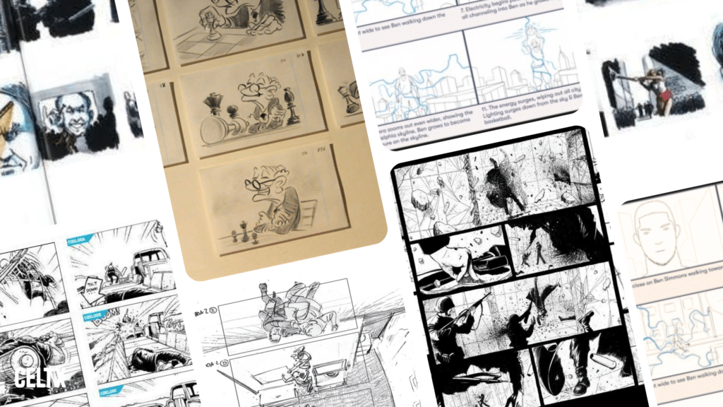 examples of storyboards from film, tv, and commercials