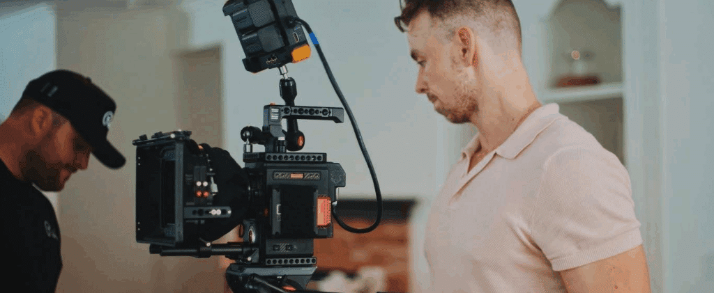 celtx vs writerduet

a man standing behind a camera rig