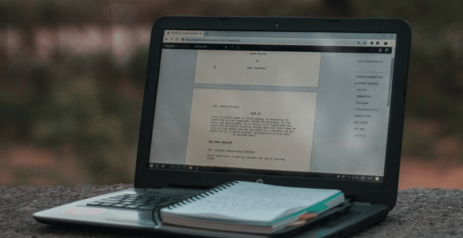 how to write a scene