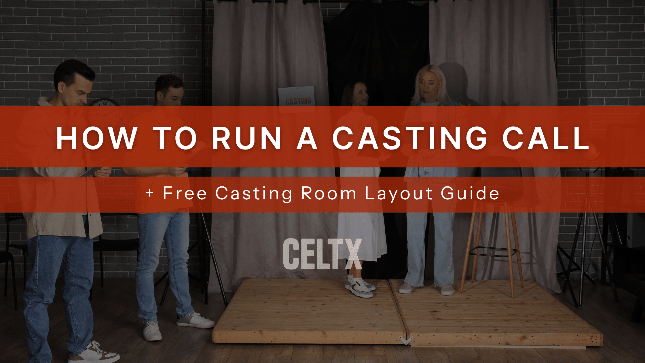 how to run a casting call + free casting room layout guide